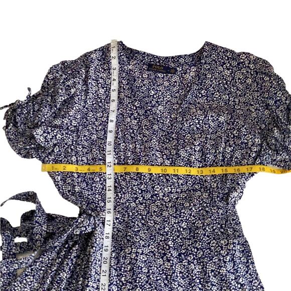 Polo Ralph Lauren Dress 14 Wrap Boho Mini 14 Dress Classic Preppy Y2K Cottage - Picture 16 of 16